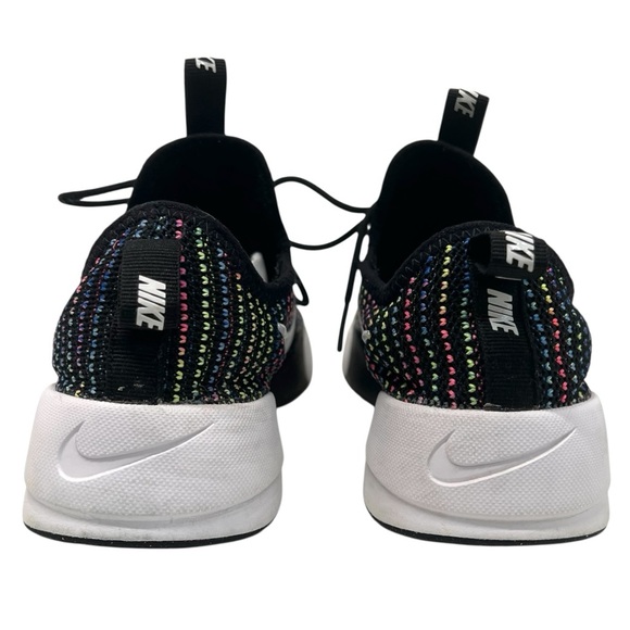 Nike Girls Ashin Modern Black Rainbow Knit Sneakers Athletic Shoes Youth 4.5 - Picture 8 of 15